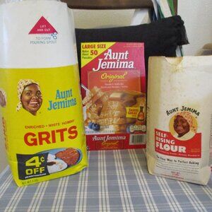 3-VTG Aunt Jemima Flour, Grits & Pancake mix packages